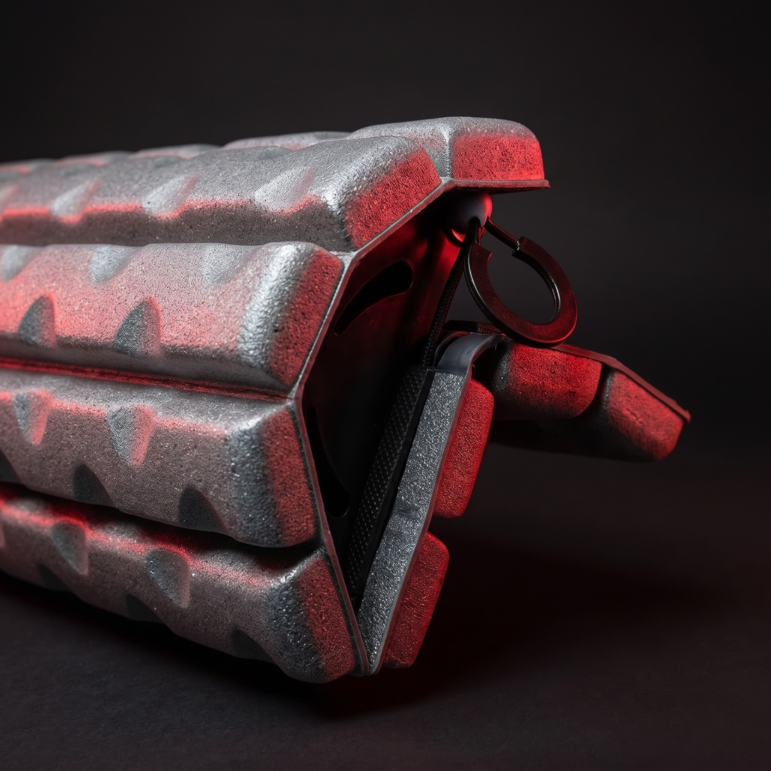 Collapsible Foam Roller - PHYSIOATHLETX - Collapsible Mechanism Detail