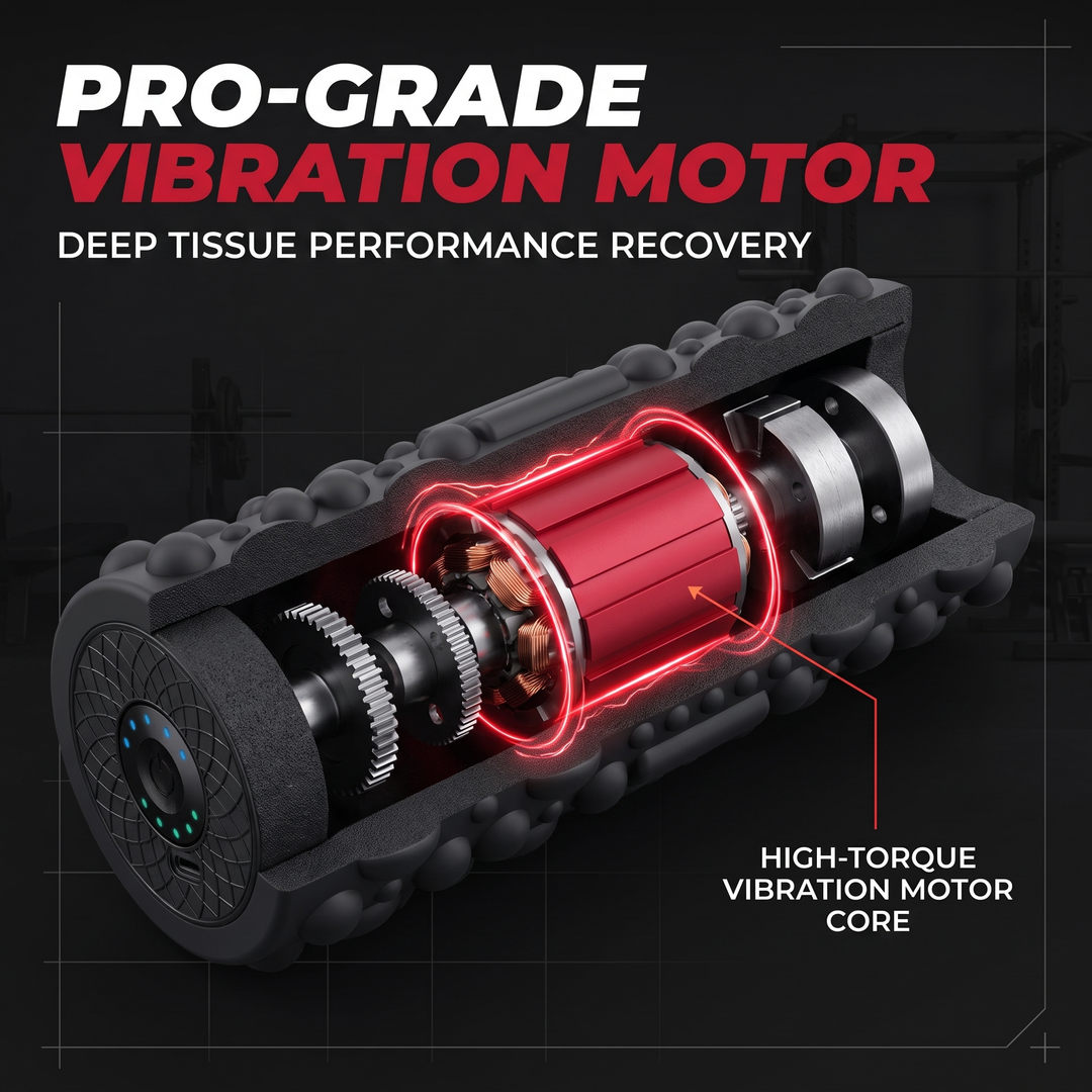 PHYSIOATHLETX Electric Vibrating Foam Roller - Vibration Motor Detail