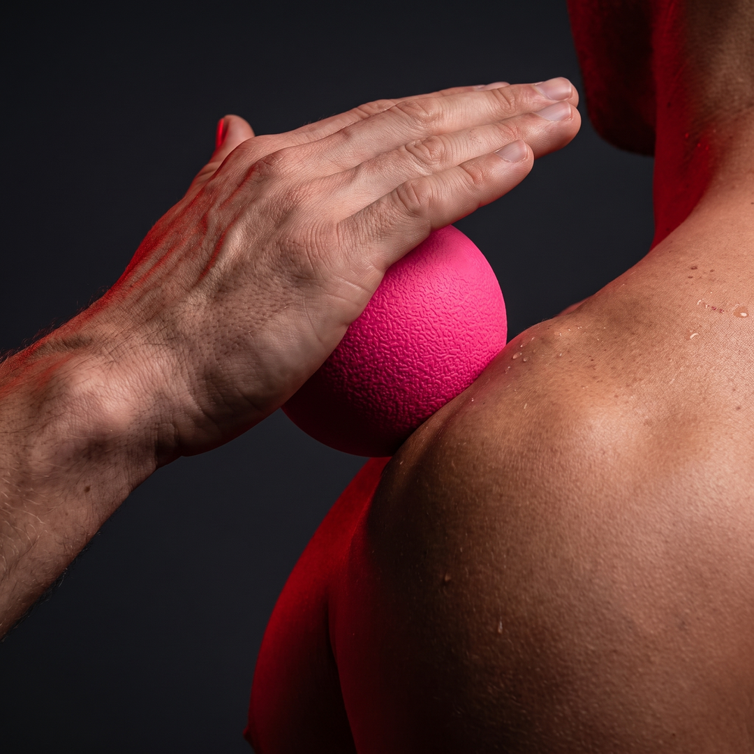 Professional Massage Lacrosse Ball - Pink Shoulder Release