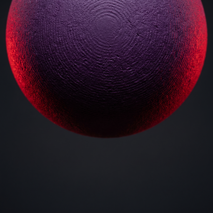 Professional Massage Lacrosse Ball - Purple Texture Detail