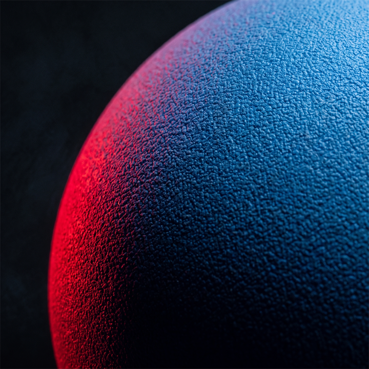 Professional Massage Lacrosse Ball - Blue Texture Detail
