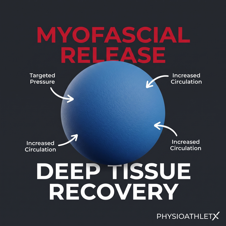Professional Massage Lacrosse Ball - Blue Myofascial Release