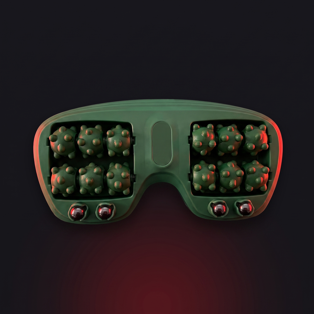 PHYSIOATHLETX Ergonomic Foot Massage Roller - green - hero product shot for muscle recovery