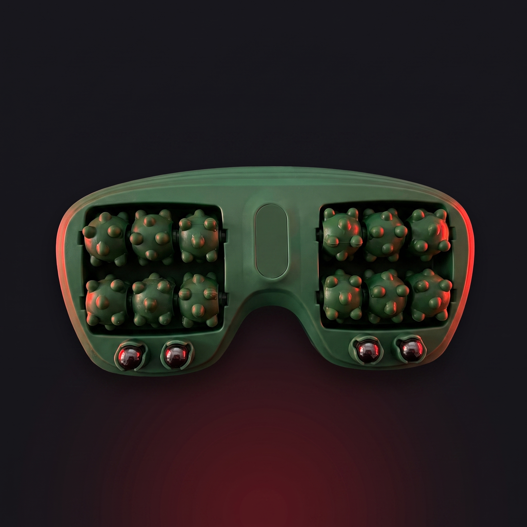 PHYSIOATHLETX Ergonomic Foot Massage Roller - green - hero product shot for muscle recovery
