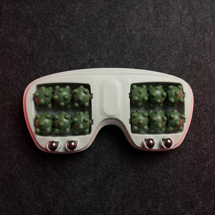 PHYSIOATHLETX Ergonomic Foot Massage Roller - green - top-down product view