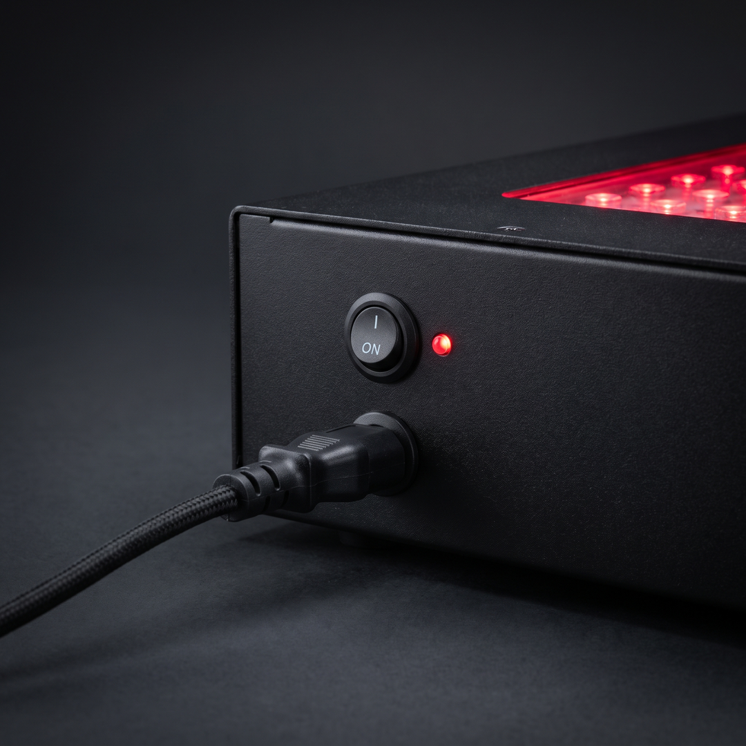 Red Light Recovery Panel - power switch detail