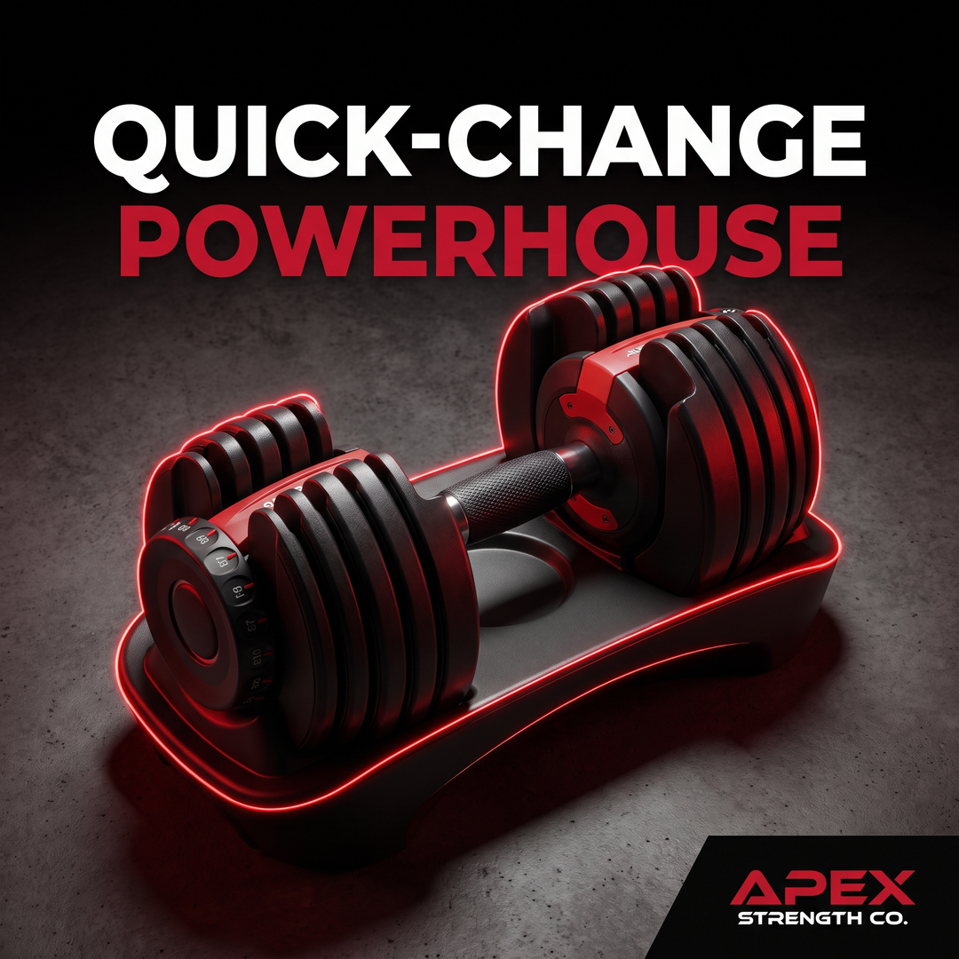 PHYSIOATHLETX Adjustable Dumbbell Set 40KG - quick-change powerhouse hero