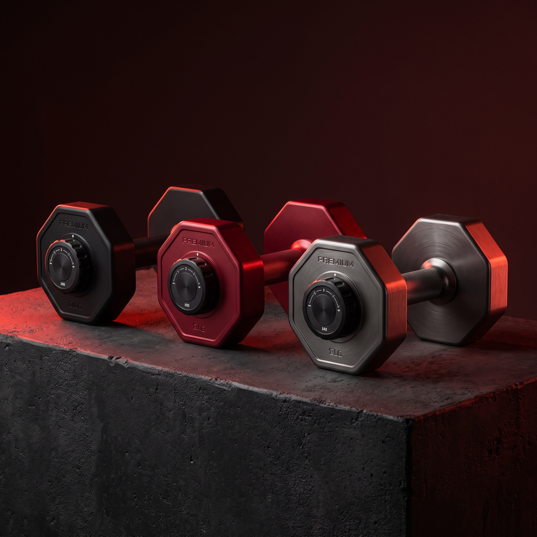 PHYSIOATHLETX Adjustable Dumbbell Set 40KG - color variant group shot