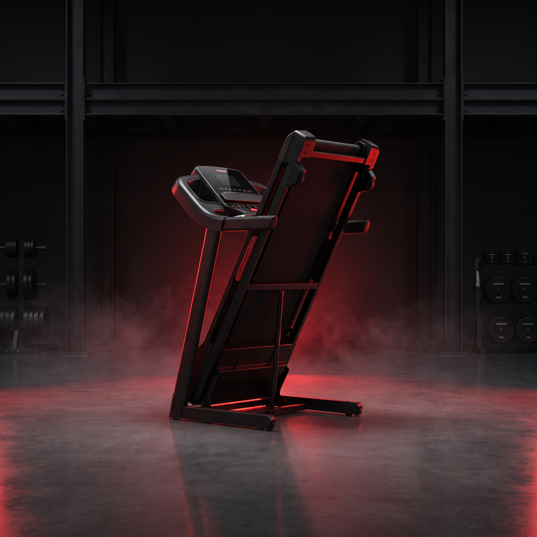 Foldable Treadmill Home Gym - Folded Storage View