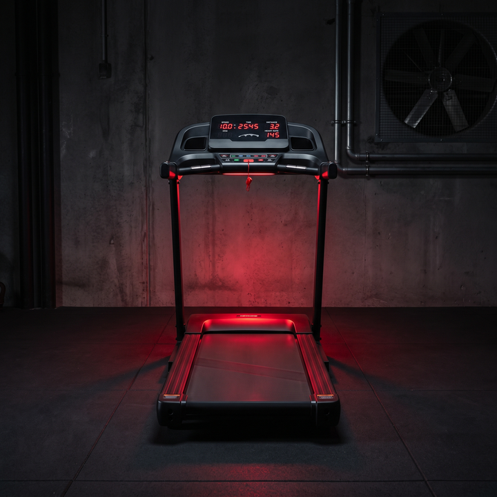 Foldable Treadmill Home Gym - Front View LED Display