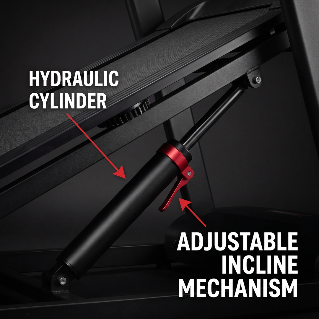 Foldable Treadmill Home Gym - Incline Adjustment Mechanism