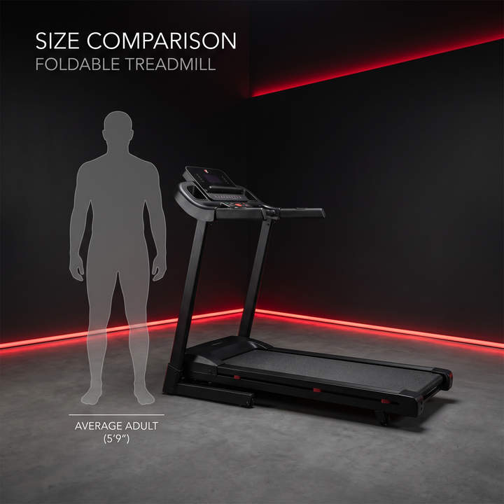 Foldable Treadmill Home Gym - Size Comparison