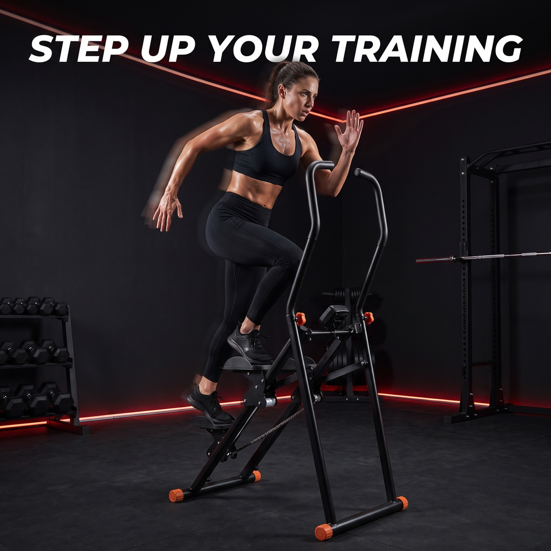 Adjustable Stair Stepper Climber Machine - in-use stepping motion