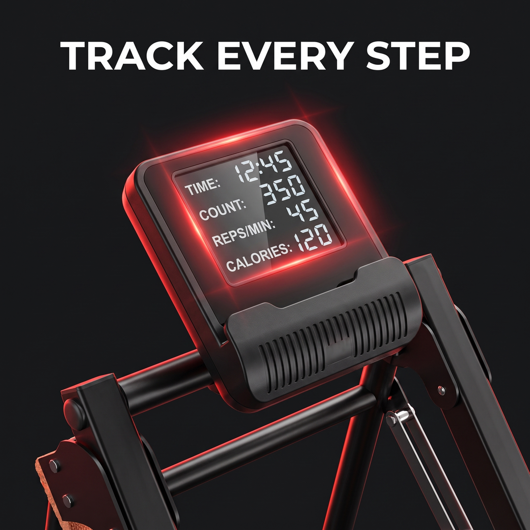 Adjustable Stair Stepper Climber Machine - LCD monitor feature