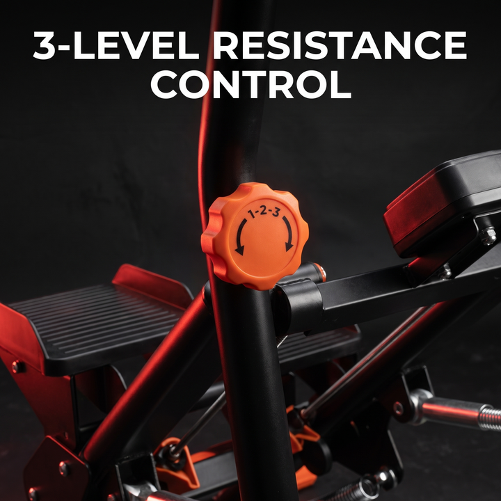 Adjustable Stair Stepper Climber Machine - 3-level resistance mechanism