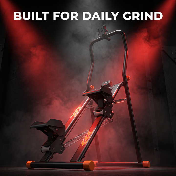 Adjustable Stair Stepper Climber Machine - low angle dramatic shot