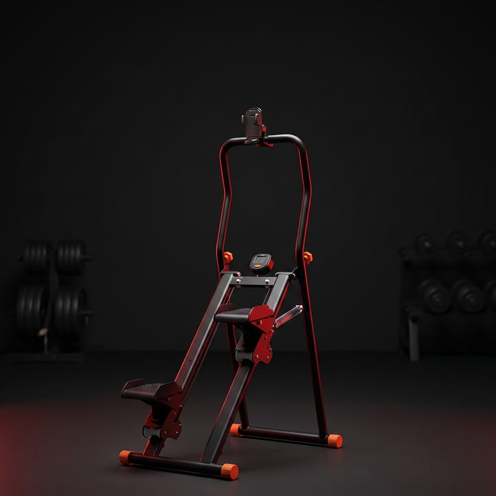 Adjustable Stair Stepper Climber Machine - rear 3/4 angle view
