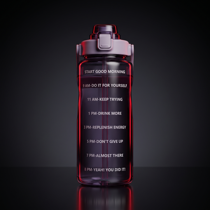 PHYSIOATHLETX Large Capacity Sports Water Bottle - 2000ml Purple