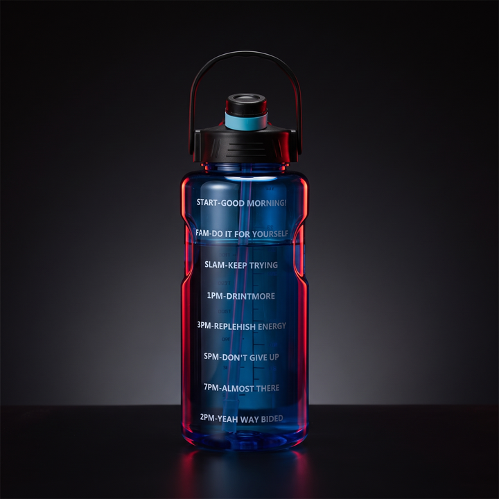 PHYSIOATHLETX Large Capacity Sports Water Bottle - 1500ml Blue
