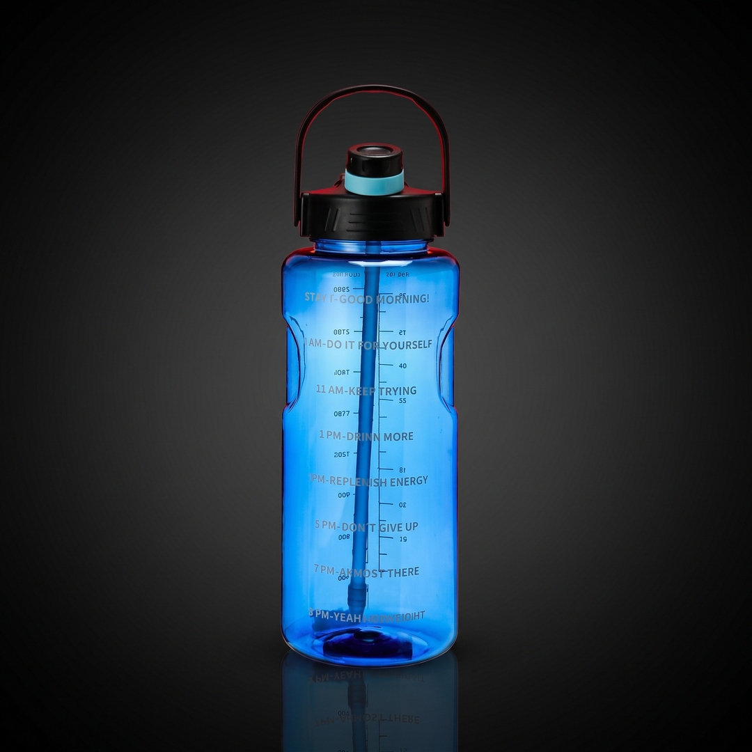 PHYSIOATHLETX Large Capacity Sports Water Bottle - 3000ml Blue
