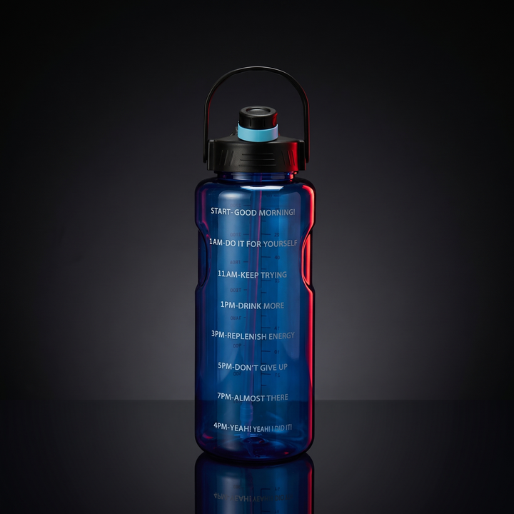 PHYSIOATHLETX Large Capacity Sports Water Bottle - 2000ml Blue