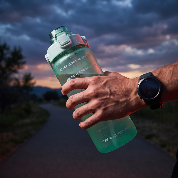 PHYSIOATHLETX Sports Water Bottle Outdoor Run - Green