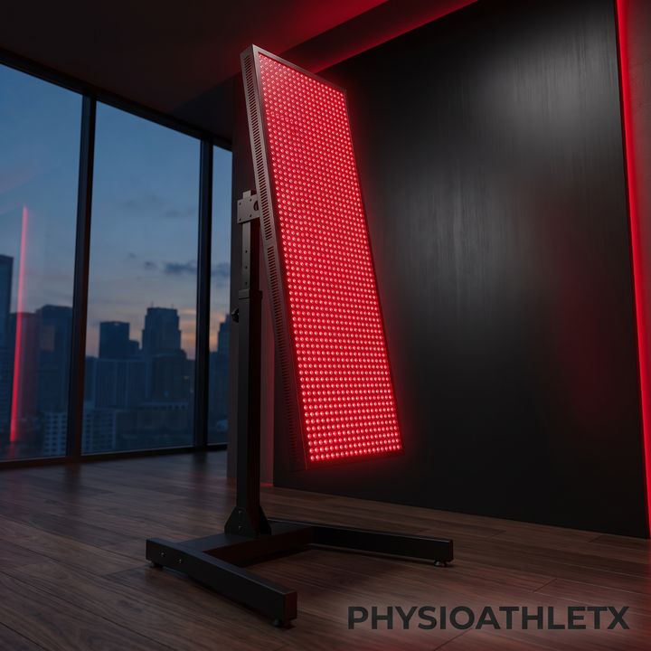 PHYSIOATHLETX Dual Chip LED Red Light Recovery Panel - MT3000 with Stand