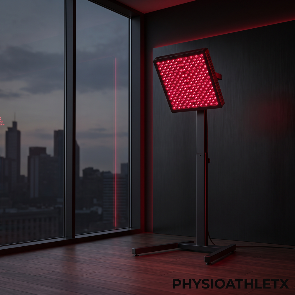 PHYSIOATHLETX Dual Chip LED Red Light Recovery Panel - MT2000 with Stand