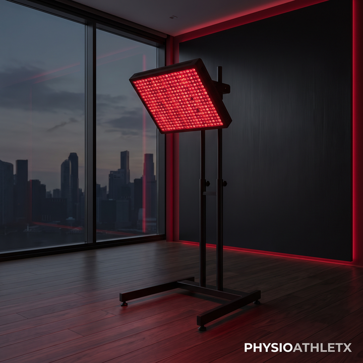 PHYSIOATHLETX Dual Chip LED Red Light Recovery Panel - MT1000 with Stand