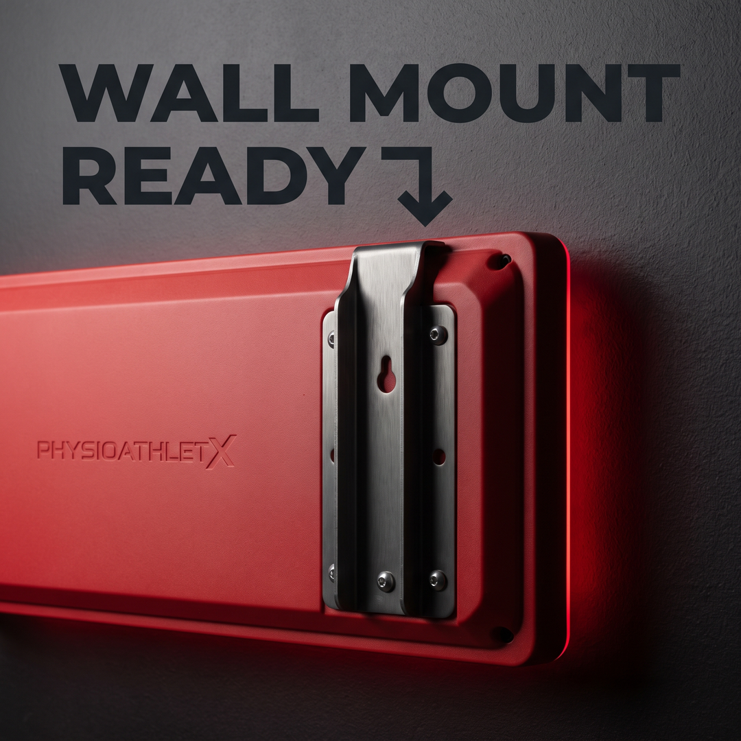 PHYSIOATHLETX Dual Chip LED Red Light Recovery Panel - Wall Mount Ready Feature
