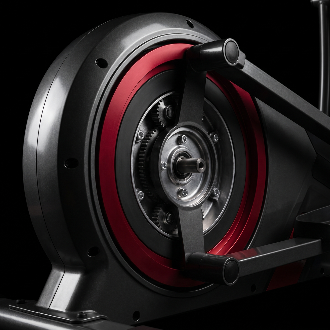 PHYSIOATHLETX Adjustable Elliptical Training Machine - Magnetic Drive Mechanism Detail