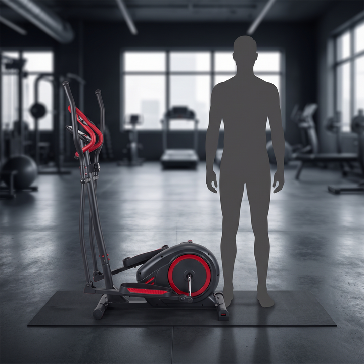 PHYSIOATHLETX Adjustable Elliptical Training Machine - Size Comparison
