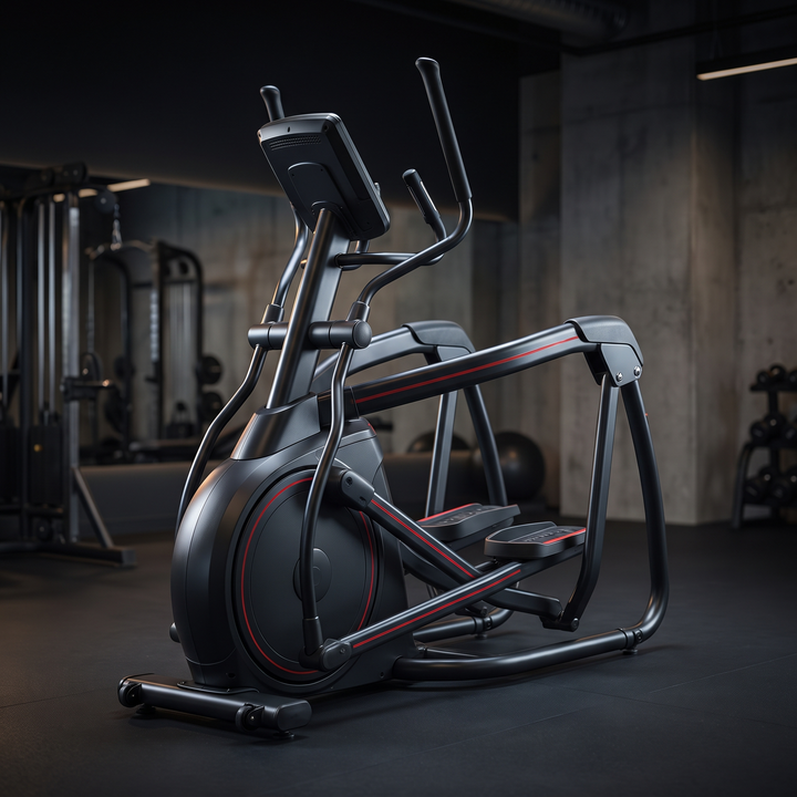 PHYSIOATHLETX Adjustable Elliptical Training Machine - Rear Three-Quarter View