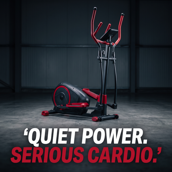 PHYSIOATHLETX Adjustable Elliptical Training Machine - Quiet Power Serious Cardio