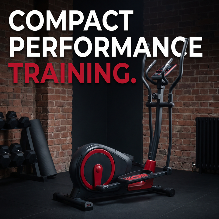 PHYSIOATHLETX Adjustable Elliptical Training Machine - Compact Performance Training