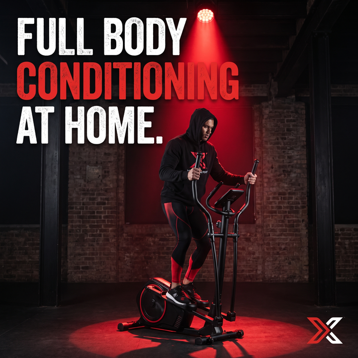 PHYSIOATHLETX Adjustable Elliptical Training Machine - Full Body Conditioning At Home