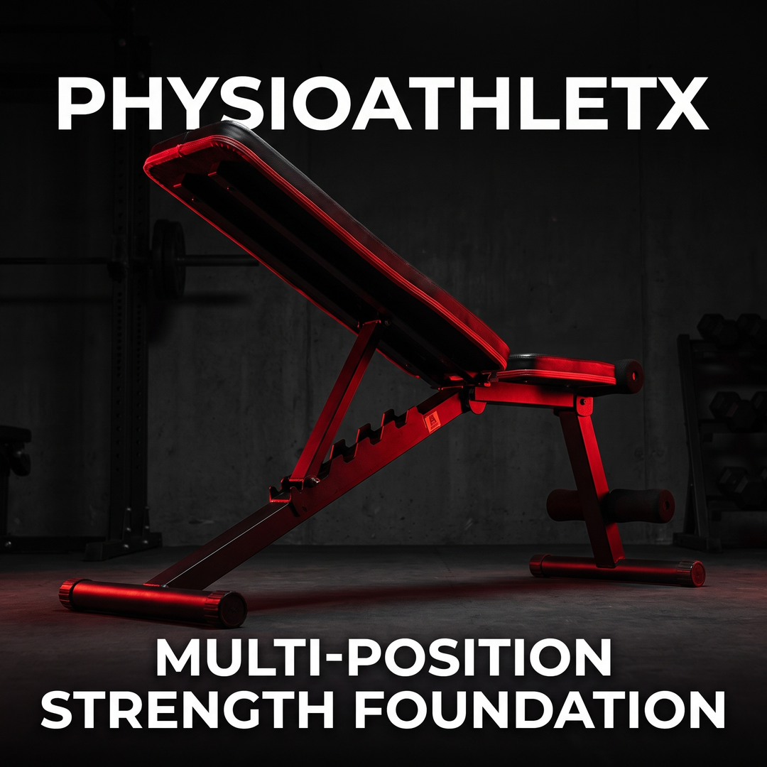 PHYSIOATHLETX Adjustable Weight Bench - Low Angle Hero Shot