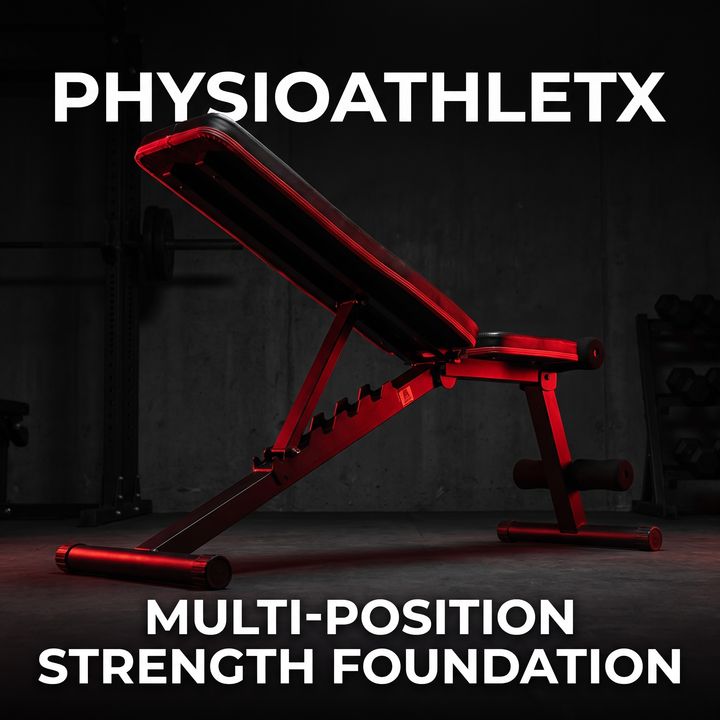PHYSIOATHLETX Adjustable Weight Bench - Low Angle Hero Shot