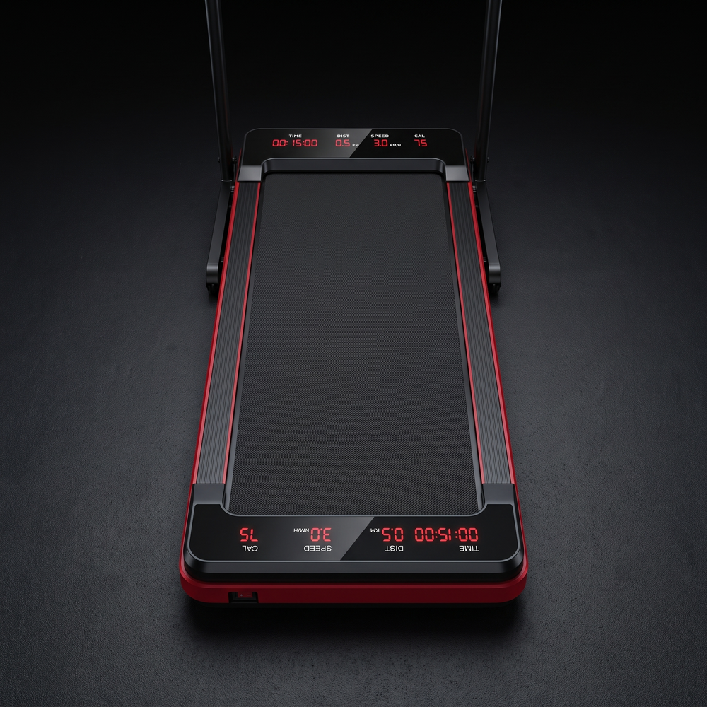 PHYSIOATHLETX Foldable Walking Pad Treadmill - Top-Down Deck View