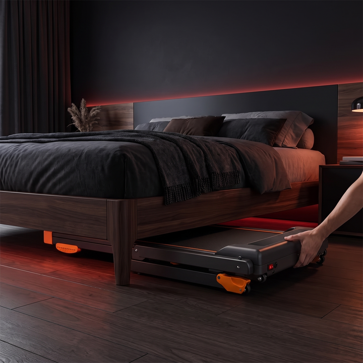 PHYSIOATHLETX Foldable Walking Pad Treadmill - Slides Under Bed for Storage