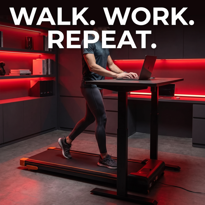 PHYSIOATHLETX Foldable Walking Pad Treadmill - Walking Under Standing Desk