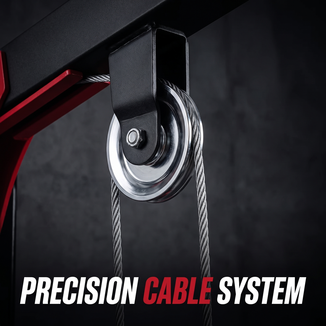 PHYSIOATHLETX All-In-One Home Gym Station - Precision Cable System Detail