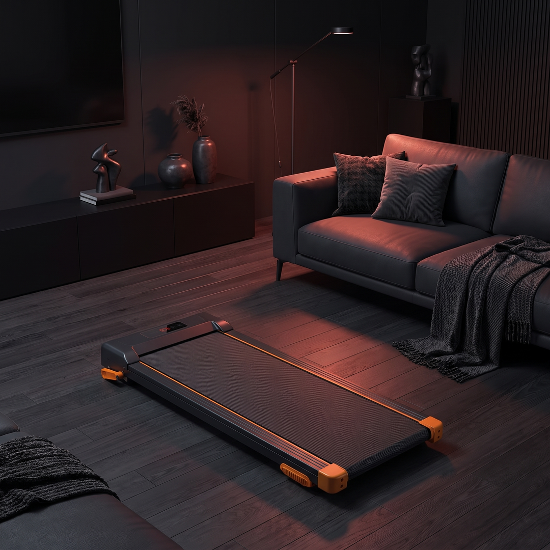 PHYSIOATHLETX Foldable Walking Pad Treadmill - Living Room Lifestyle