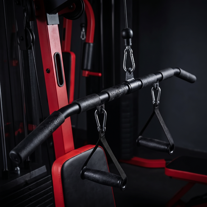 PHYSIOATHLETX All-In-One Home Gym Station - Cable Attachment Handles Detail