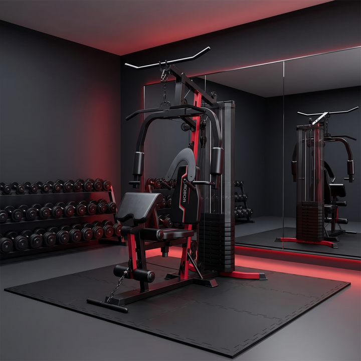 PHYSIOATHLETX All-In-One Home Gym Station - Home Gym Room Setup