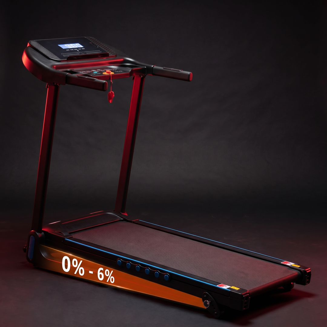 Adjustable Incline Treadmill 4-in-1 Home Treadmill - Unfolded Hero View