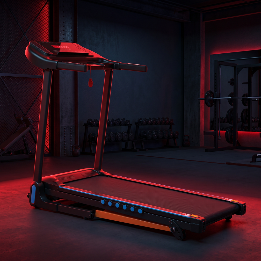 Adjustable Incline Treadmill 4-in-1 Home Treadmill - Low Angle Hero View