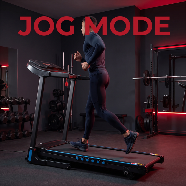 Adjustable Incline Treadmill 4-in-1 Home Treadmill - Jog Mode In Use