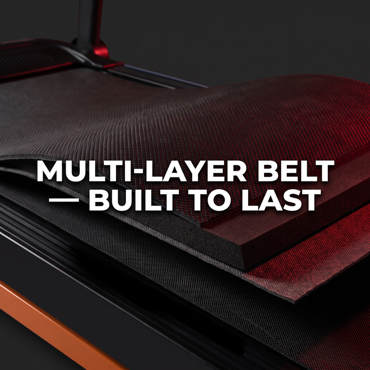 Adjustable Incline Treadmill 4-in-1 Home Treadmill - Multi-Layer Belt Texture Detail