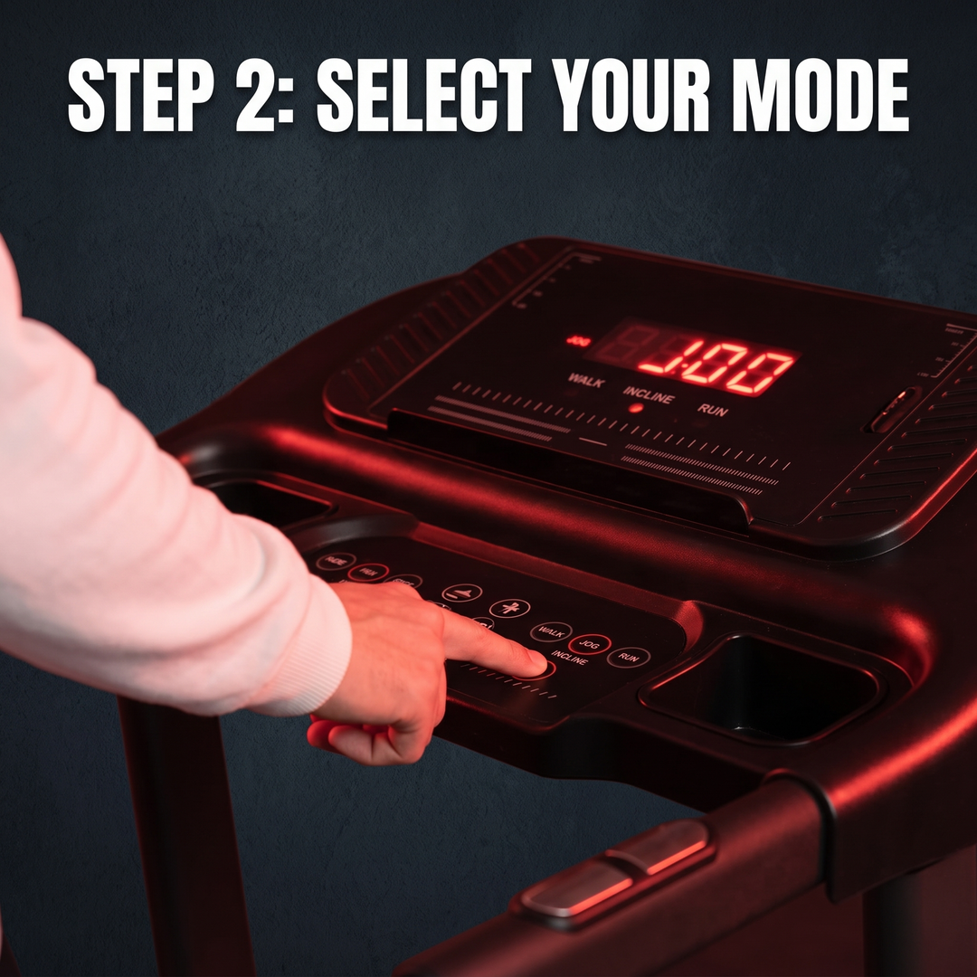 Adjustable Incline Treadmill 4-in-1 Home Treadmill - Step 2 Select Your Mode